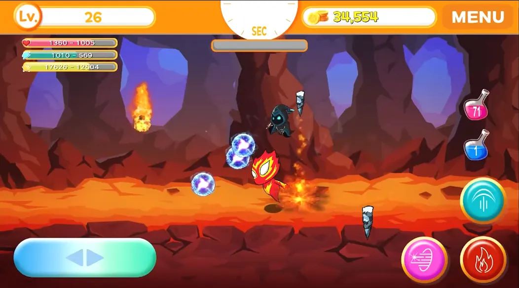 Sprit of Fire Ifrt [MOD: открыты все уровни и бонусы] Screenshot 5