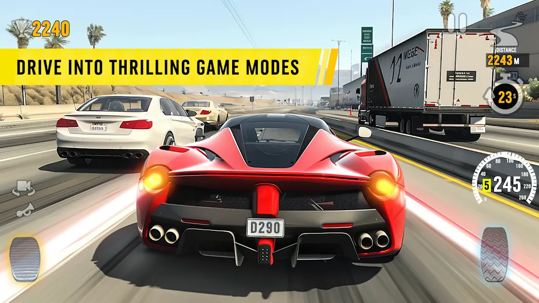 Traffic Tour: Car Fury [MOD: безлимитные деньги и топливо] Screenshot 1