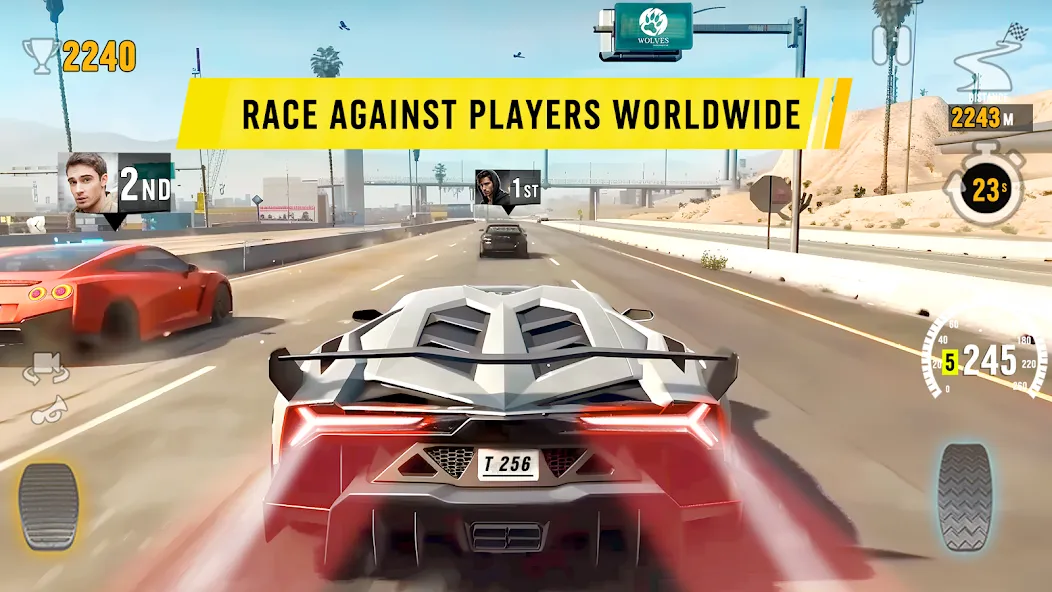 Traffic Tour: Car Fury [MOD: безлимитные деньги и топливо] Screenshot 3