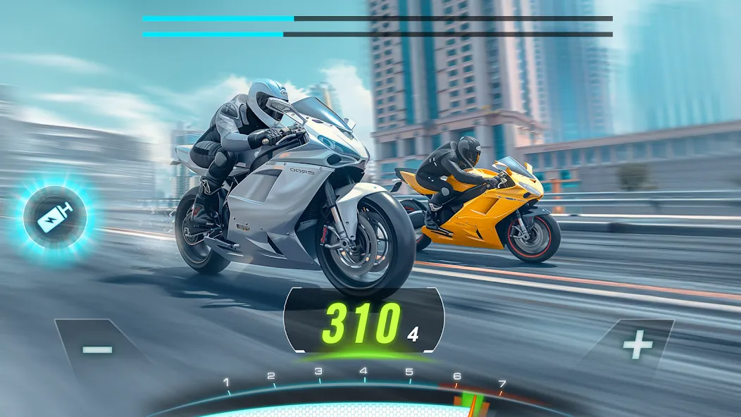 Motor Bike: Xtreme Races [MOD: безлимитные деньги и топливо] Screenshot 3