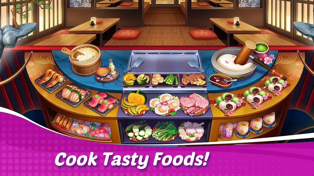 Cooking Wonder: Cooking Games [MOD: безлимитные монеты и кристаллы] Screenshot 1