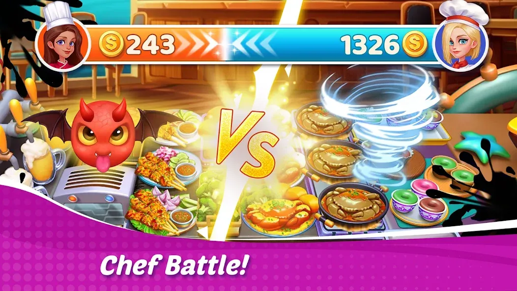 Cooking Wonder: Cooking Games [MOD: безлимитные монеты и кристаллы] Screenshot 4