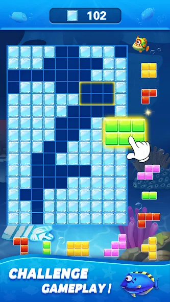 Block Ocean 1010 Puzzle Games [MOD: без рекламы и бесконечные подсказки] Screenshot 2