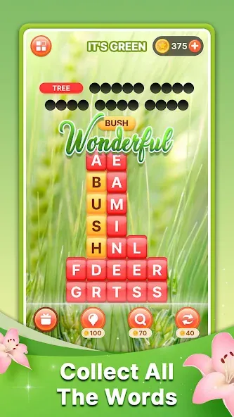 Word Search Block Puzzle Game [MOD: без рекламы и все уровни] Screenshot 2
