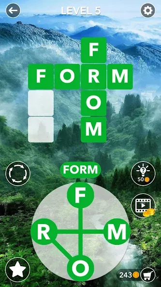 Word Crossword Search [MOD: без рекламы и безлимитные подсказки] Screenshot 1