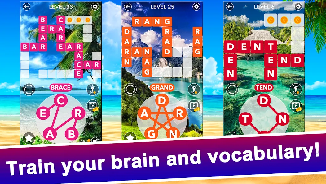 Word Crossword Search [MOD: без рекламы и безлимитные подсказки] Screenshot 5