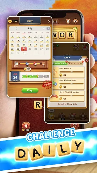 Word Connect [MOD: безлимитные подсказки и открыты все уровни] Screenshot 4