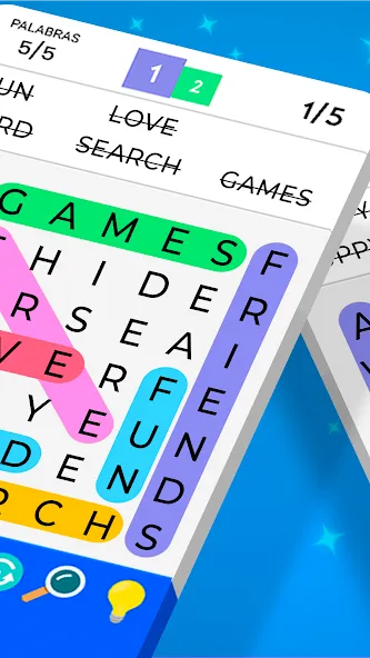 Word Search [MOD: безлимитные подсказки и открыты все уровни] Screenshot 2