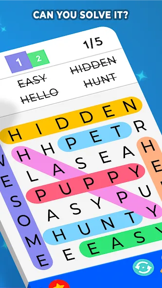Word Search [MOD: безлимитные подсказки и открыты все уровни] Screenshot 3