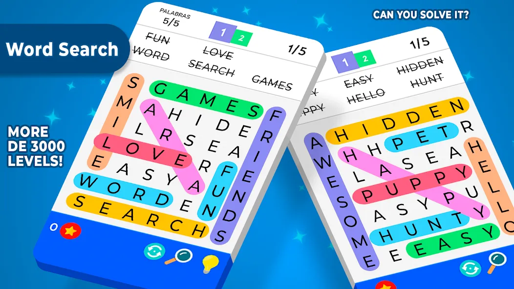 Word Search [MOD: безлимитные подсказки и открыты все уровни] Screenshot 5