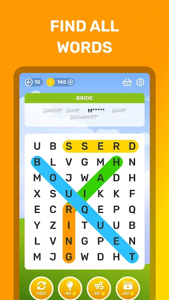 Word Search Puzzle Game [MOD: без рекламы и все уровни открыты] Screenshot 2