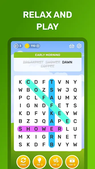 Word Search Puzzle Game [MOD: без рекламы и все уровни открыты] Screenshot 5