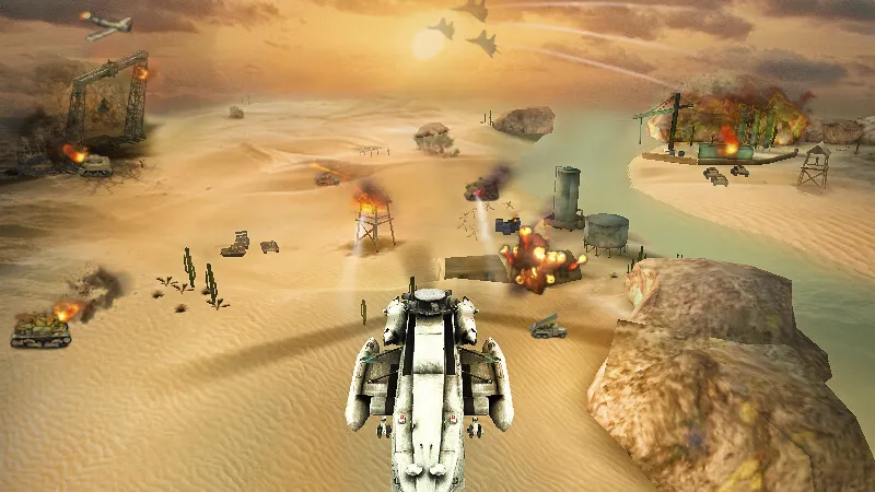 Gunship Strike 3D [MOD: безлимитные деньги и всё открыто] Screenshot 1
