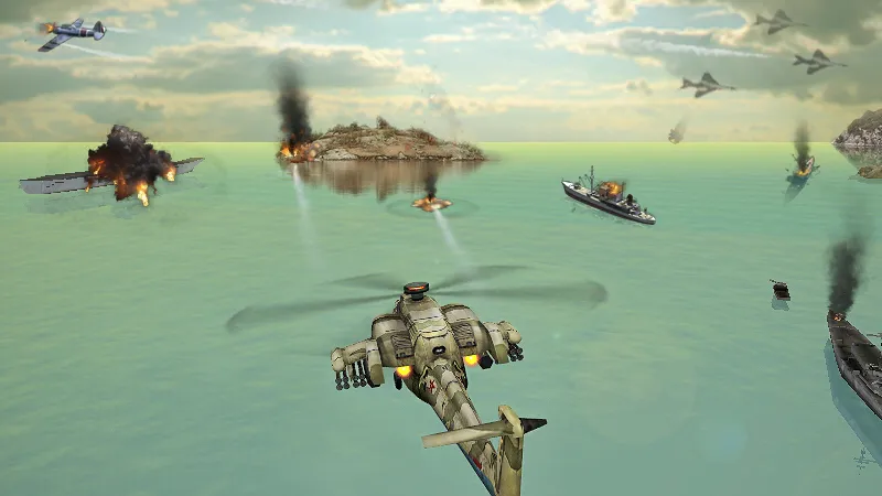 Gunship Strike 3D [MOD: безлимитные деньги и всё открыто] Screenshot 2