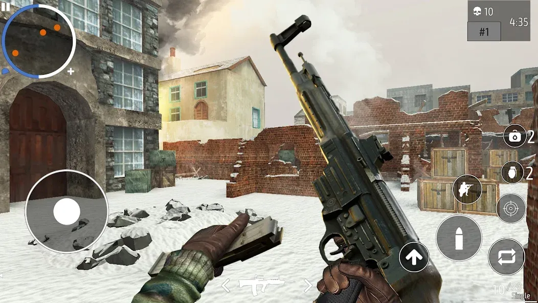 World War 2 Shooter offline [MOD: безлимитные патроны и здоровье] Screenshot 2