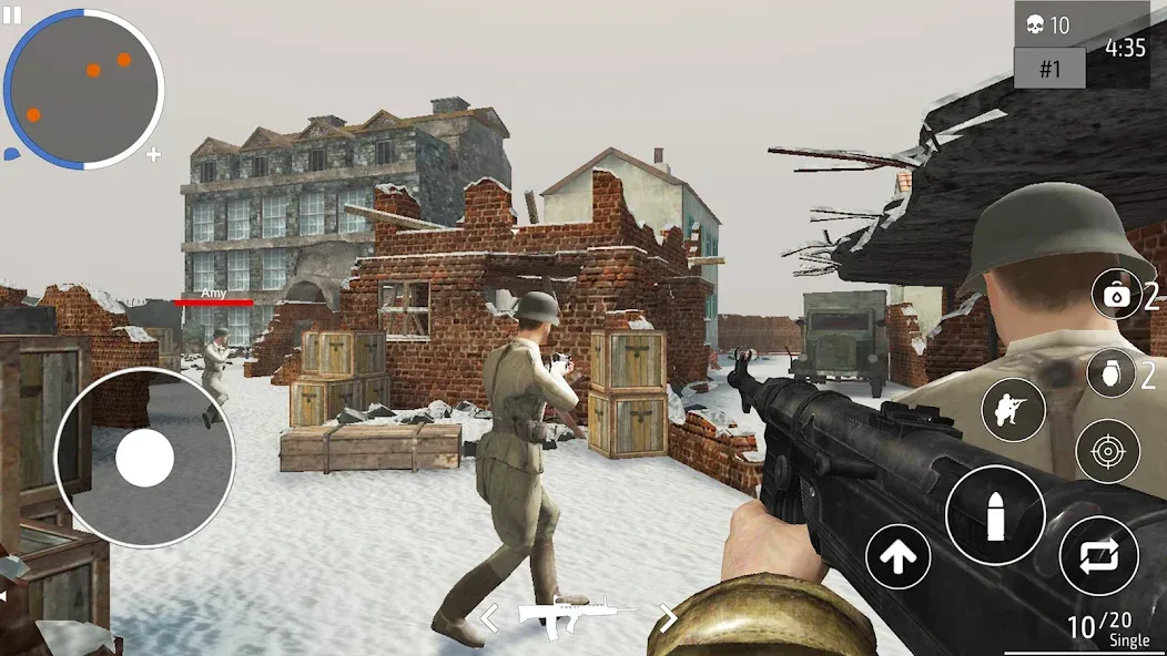 World War 2 Shooter offline [MOD: безлимитные патроны и здоровье] Screenshot 5