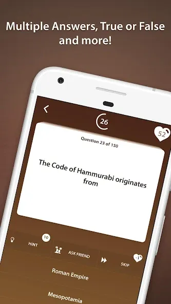 World History Quiz [MOD: открыты все вопросы и режимы] Screenshot 3