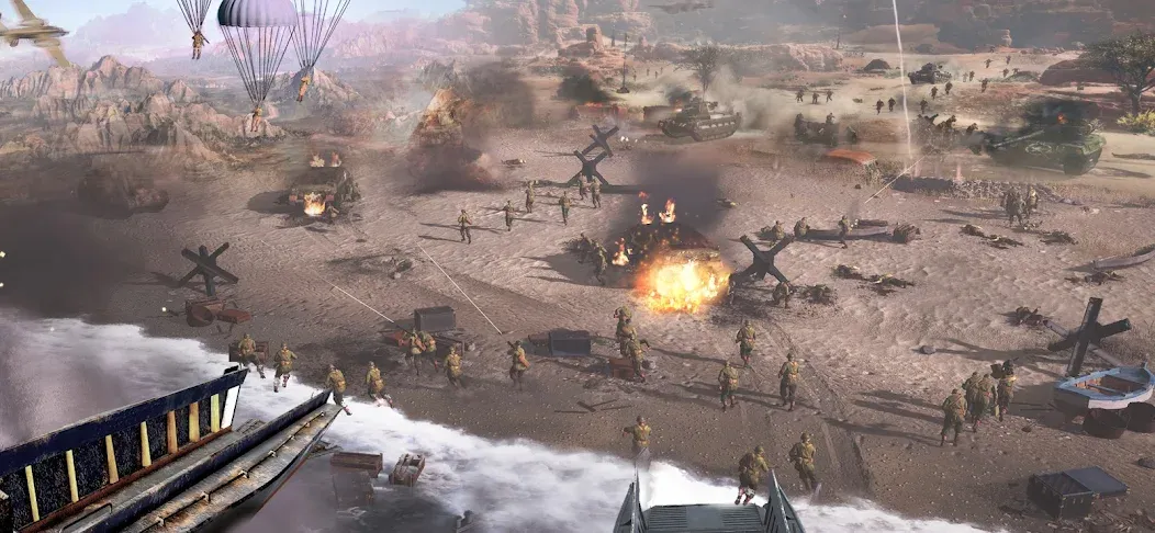 World War 2: Strategy Games [MOD: неограниченные ресурсы и войска] Screenshot 3