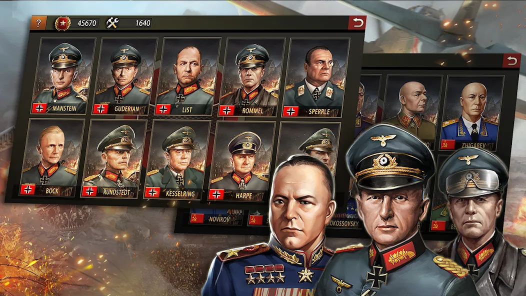 World War 2:WW2 Strategy Games [MOD: безлимитные ресурсы и открытые уровни] Screenshot 2