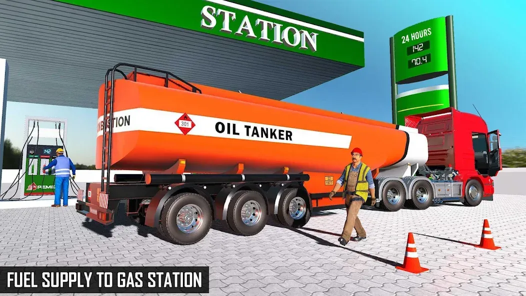 Offroad Oil Tanker Truck Games [MOD: безлимитные деньги и топливо] Screenshot 5