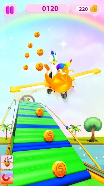 Unicorn Kingdom: Running Games [MOD: много монет и все уровни открыты] Screenshot 2