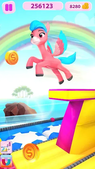 Unicorn Kingdom: Running Games [MOD: много монет и все уровни открыты] Screenshot 4