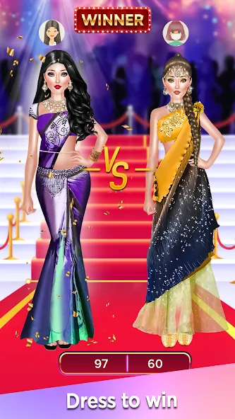 Dress Up Game-Make Up games [MOD: безлимитные деньги и всё открыто] Screenshot 1