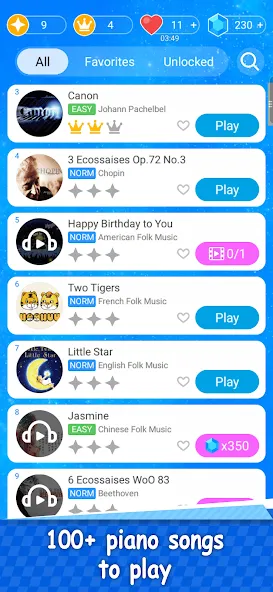 Magic Piano Music Tiles 2 [MOD: безлимитные деньги и все песни] Screenshot 3