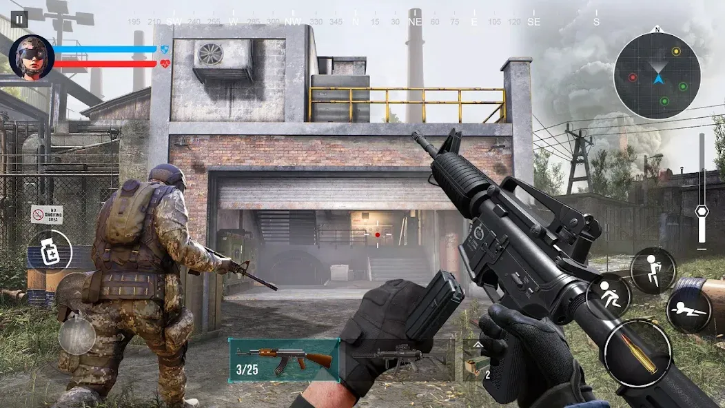 Call of Warfare FPS War Game [MOD: безлимитные патроны и здоровье] Screenshot 2
