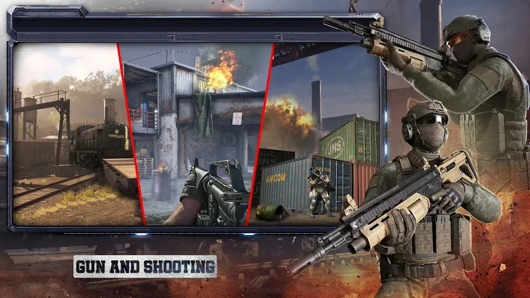 Call of Warfare FPS War Game [MOD: безлимитные патроны и здоровье] Screenshot 5