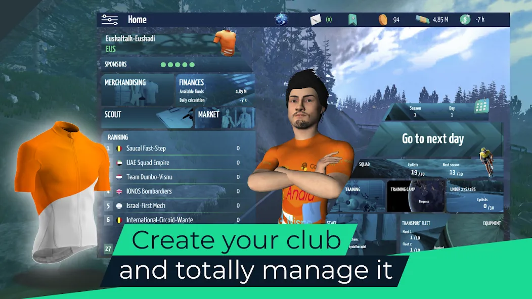 Live Cycling Manager 2023 [MOD: безлимитные деньги и энергия] Screenshot 1