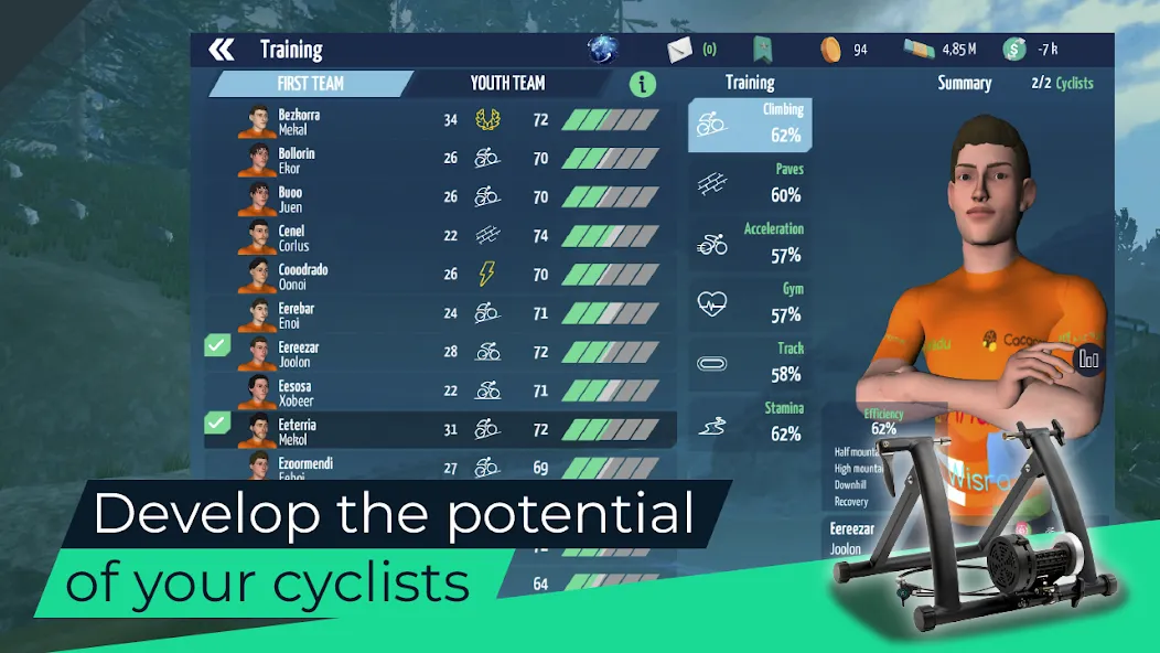 Live Cycling Manager 2023 [MOD: безлимитные деньги и энергия] Screenshot 4
