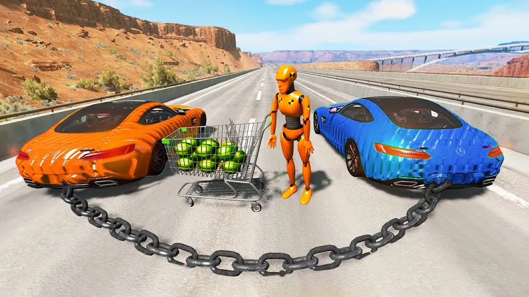 Car Crash: 3D Mega Demolition [MOD: безлимитные деньги и разрушения] Screenshot 4
