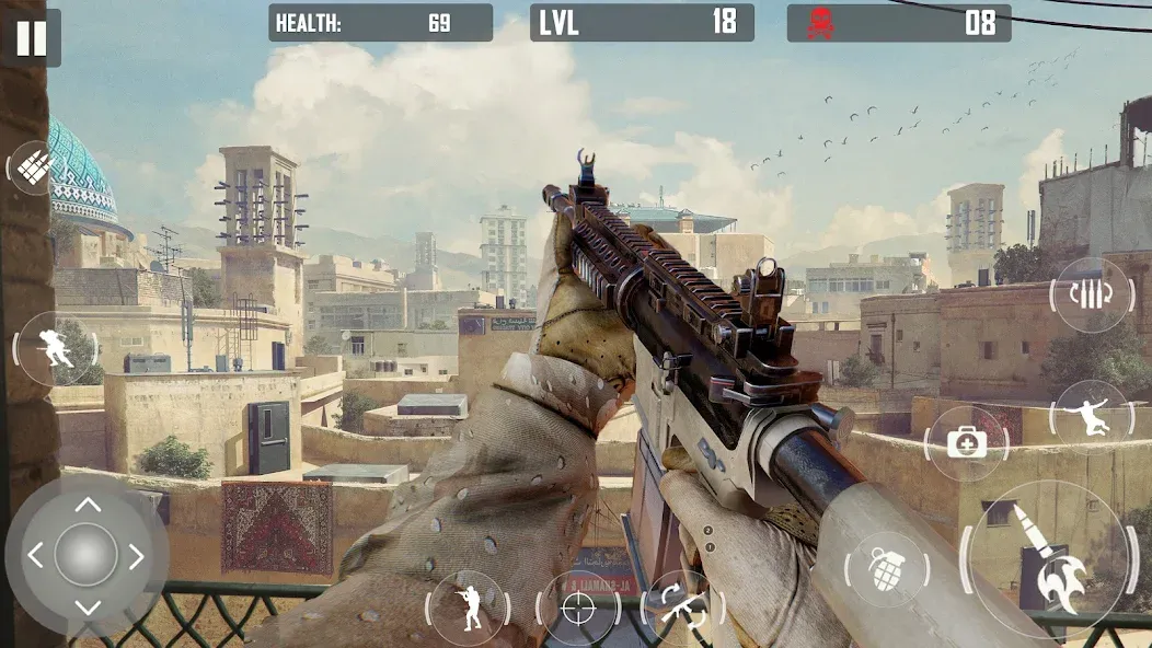 fps cover firing Offline Game [MOD: без рекламы и много оружия] Screenshot 2
