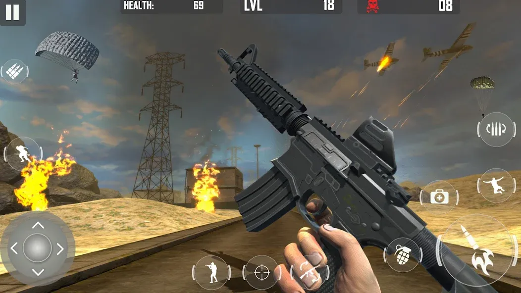fps cover firing Offline Game [MOD: без рекламы и много оружия] Screenshot 4