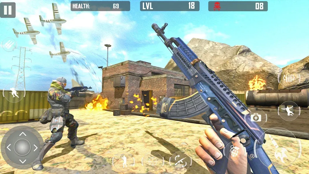 fps cover firing Offline Game [MOD: без рекламы и много оружия] Screenshot 5