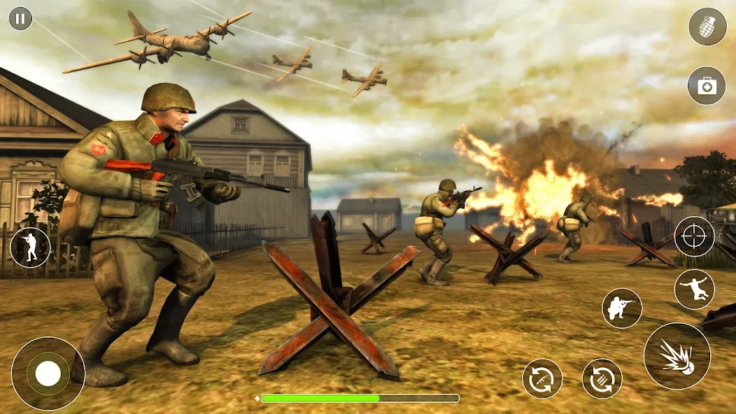 WW2 Survival Shooter :Gun fire [MOD: безлимитные патроны и здоровье] Screenshot 1