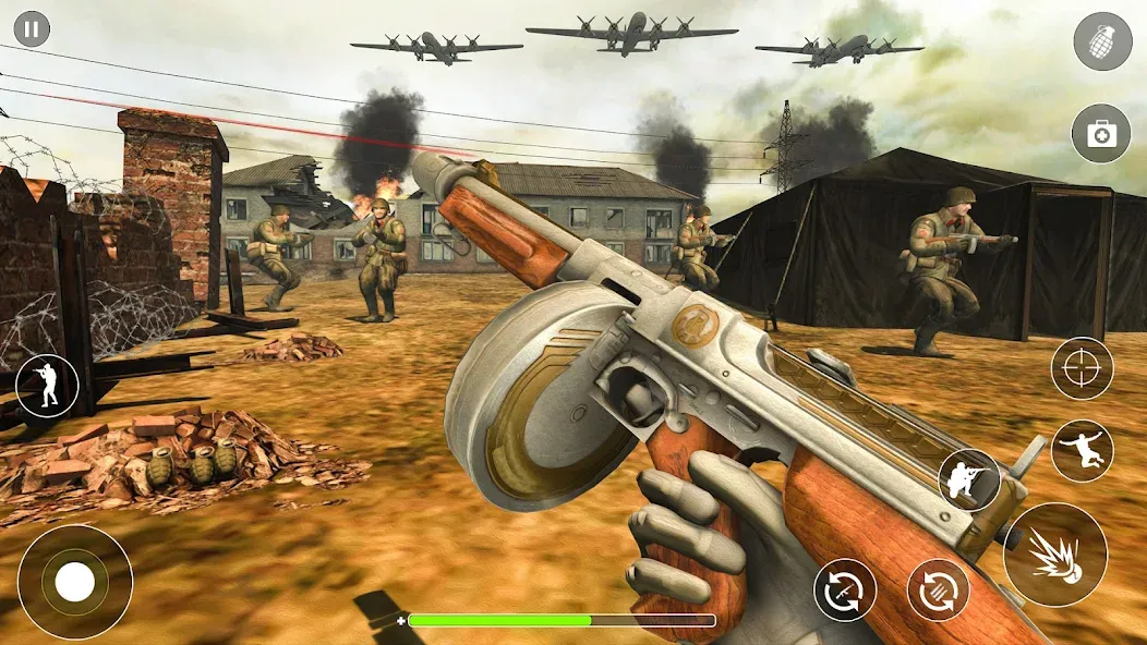 WW2 Survival Shooter :Gun fire [MOD: безлимитные патроны и здоровье] Screenshot 4