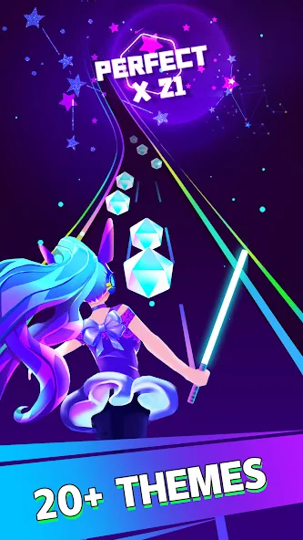 Beat Dancing EDM:music game [MOD: безлимитные деньги и все песни открыты] Screenshot 2