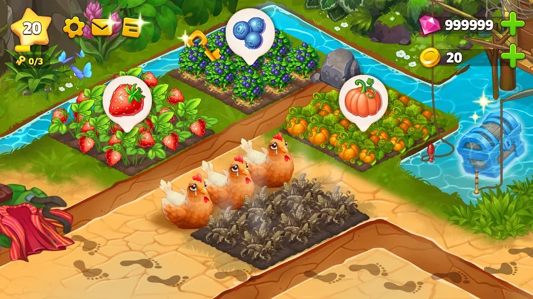 Island Hoppers: Jungle Farm [MOD: безлимитные ресурсы и ускоренное строительство] Screenshot 2