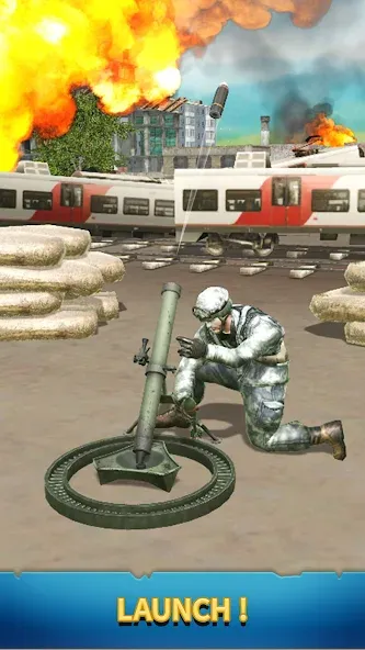 Cannon Attack [MOD: мощные пушки и бесконечные боеприпасы] Screenshot 1