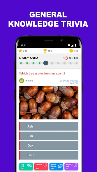 QuizzClub. Quiz &amp; Trivia game [MOD: безлимитные подсказки и жизни] Screenshot 1
