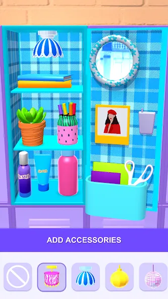 DIY Locker 3D [MOD: разблокированы все шкафчики и уровни] Screenshot 4