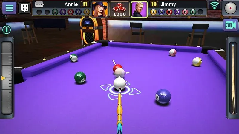 3D Pool Ball [MOD: безлимитные монеты и все столы открыты] Screenshot 4