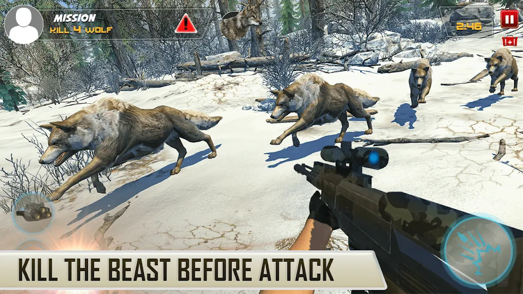 Dino Hunting Sniper Shooter 3D [MOD: безлимитные деньги и патроны] Screenshot 5