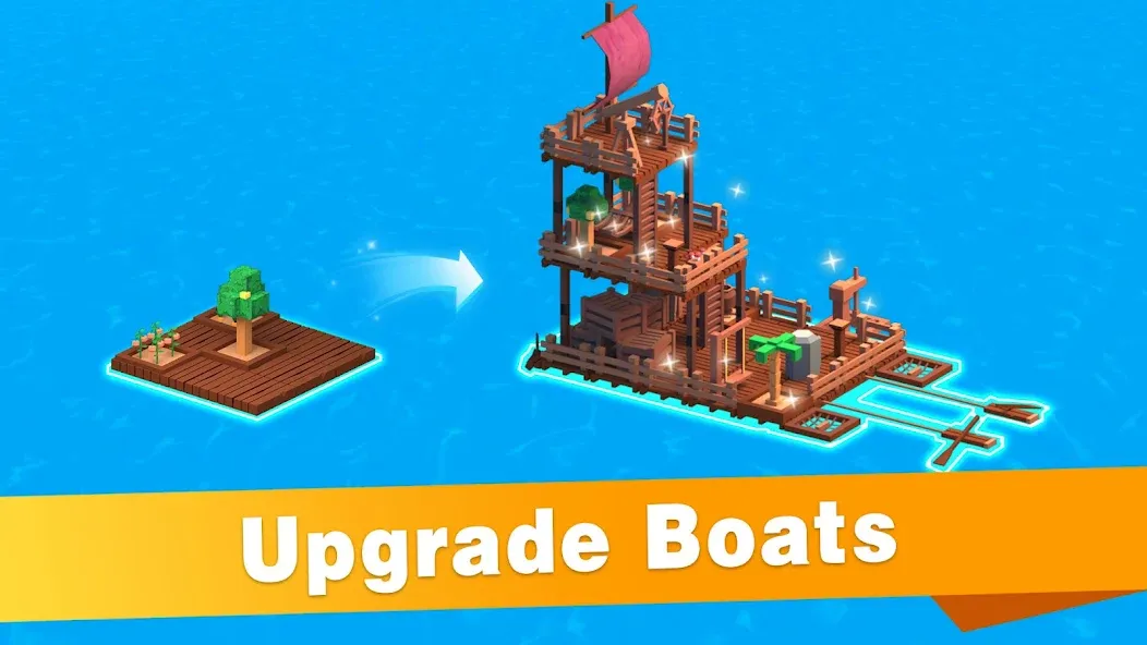 Idle Arks: Build at Sea [MOD: безлимитные ресурсы и ускоренное строительство] Screenshot 2