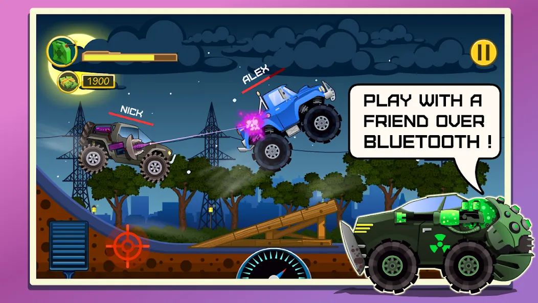 Mad Hill Racing: Bluetooth [MOD: много денег и открыты трассы] Screenshot 1