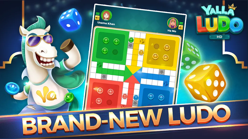 Yalla Ludo HD [MOD: больше монет и открыты все поля] Screenshot 1