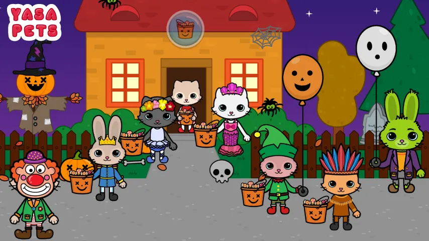 Yasa Pets Halloween [MOD: разблокированы все хэллоуинские предметы] Screenshot 1