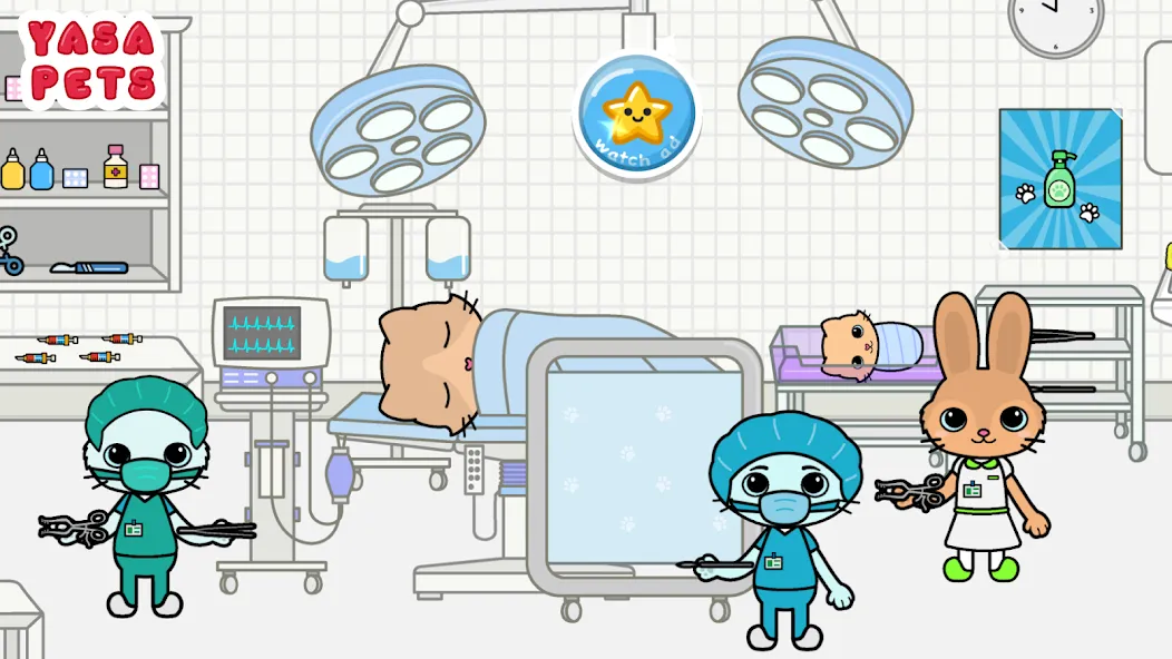Yasa Pets Hospital [MOD: безлимитные деньги и всё открыто] Screenshot 3
